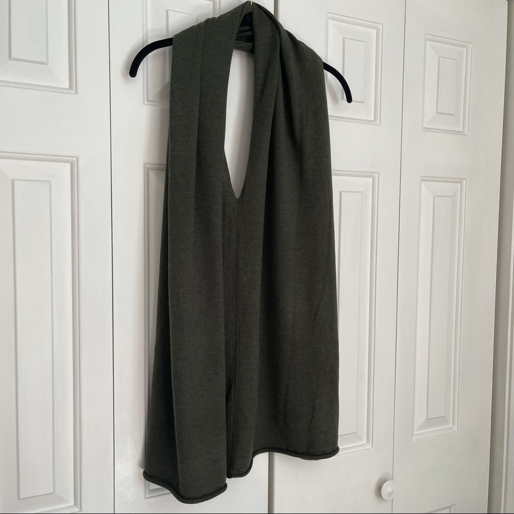NWOT Kerisma army green shawl/poncho - Picture 2 of 9